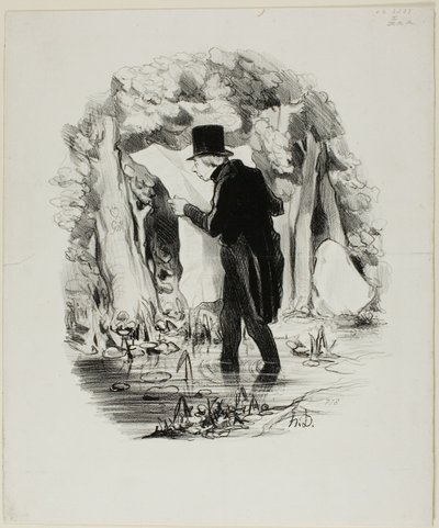 Voici où peut vous mener la conférence du Constitutionnel, planche 8 des Pastorales - Honoré Victorin Daumier