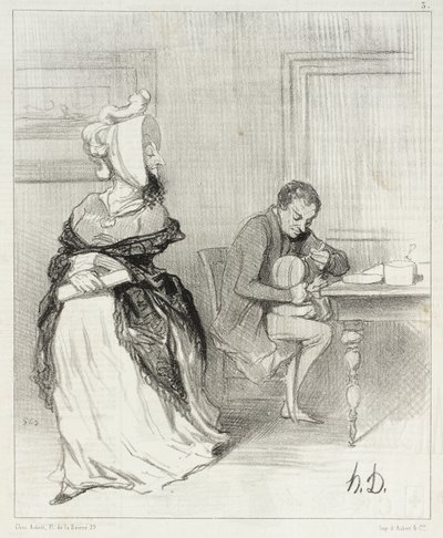 Adieu, mon cher, je vais chez mes éditeurs! ... - Honoré Daumier