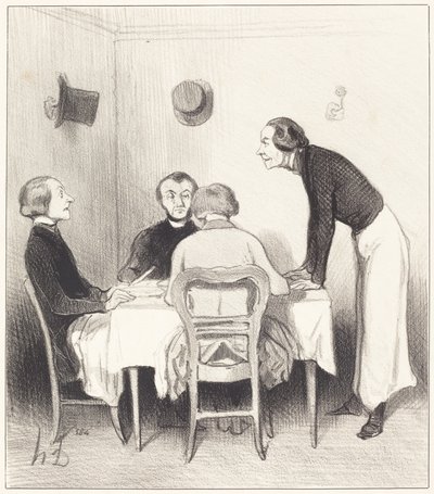 Carotte du restaurant - Honoré Daumier