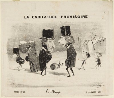 La Neige - Honoré Daumier