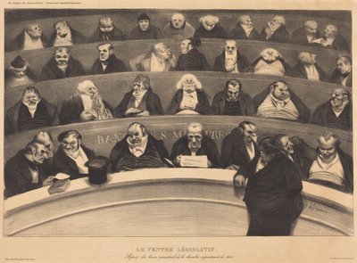 Le Ventre législatif - Honoré Daumier