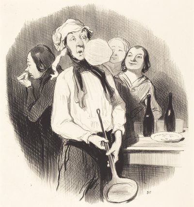 Les Crêpes - Honoré Daumier