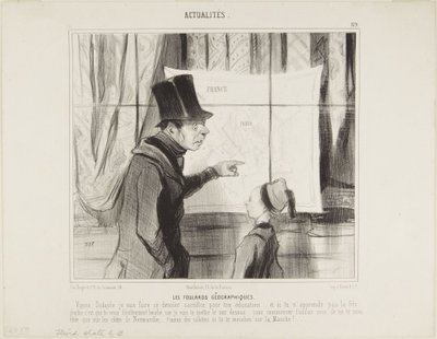 Les Foulards géographiques - Honoré Daumier
