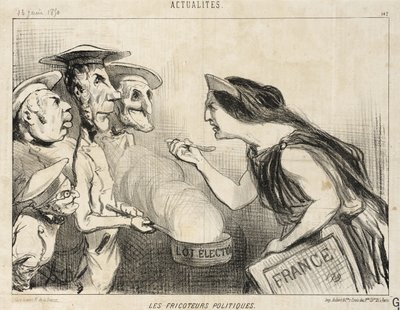 Les Fricoteurs politiques - Honoré Daumier