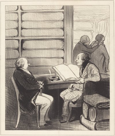 Oui, mon cher monsieur Badoulard, je vais... - Honoré Daumier