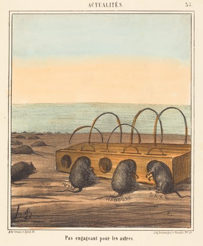 Nicht einladend für die anderen - Honoré Daumier