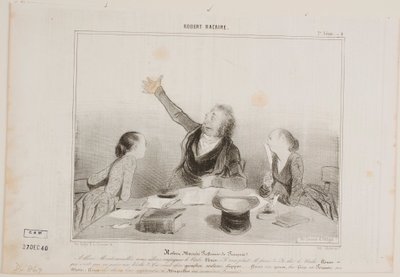 Robert Macaire, professeur de français - Honoré Daumier