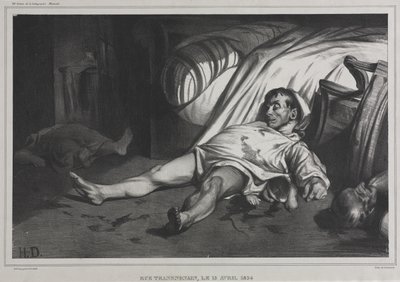 Rue Transnonain, 15 avril 1834 - Honoré Daumier