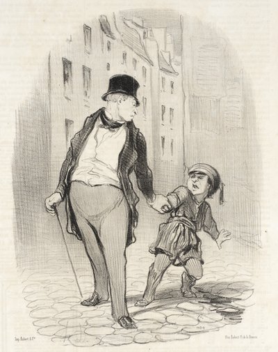 Si tu ne viens pas plus vite que ça au collège - Honoré Daumier