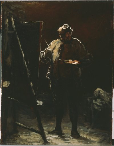 Le Peintre à son Chevalet - Honoré Daumier
