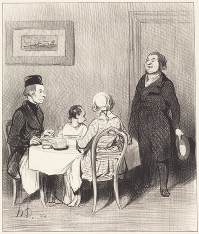 Un Ami est un crocodile... - Honoré Daumier