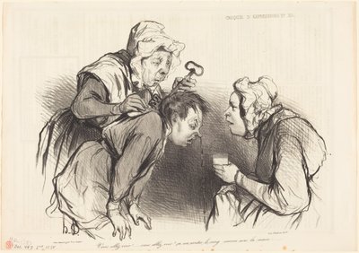 Vous allez voir!... ça va arrêter le sang... - Honoré Daumier