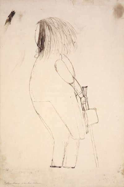 Autoportrait avec chapeau et canne - Honore de Balzac