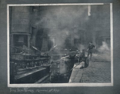 Usines de fer de Tees - Écoulement du laitier, 1919 - Hood and Co. Ltd