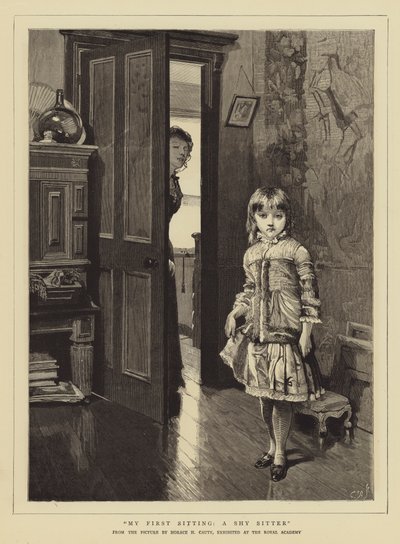 Ma première séance, un modèle timide - Horace Henry Cauty