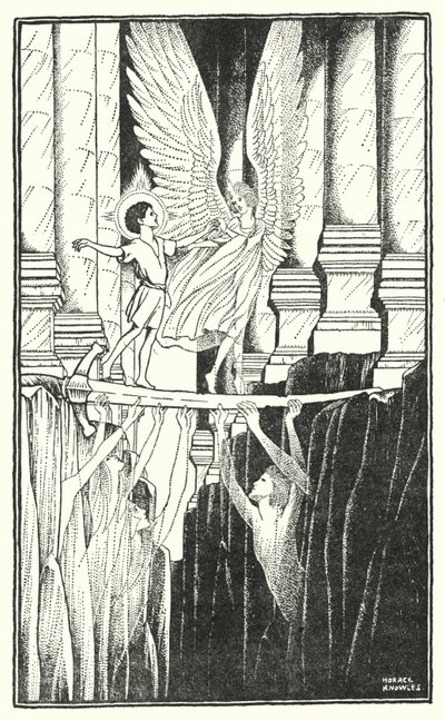 Dans le temple (litho) - Horace J. Knowles