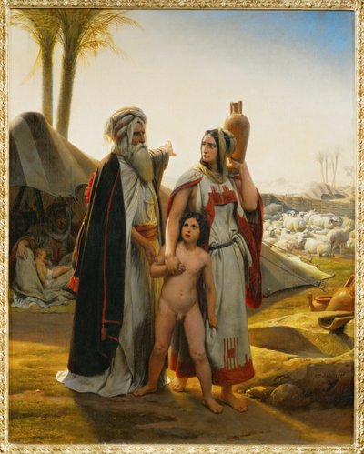 Agar chassee par Abraham - Horace Vernet