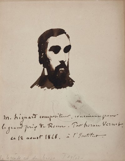 Portrait du compositeur Aristide Hignard - Emile Jean Horace Vernet