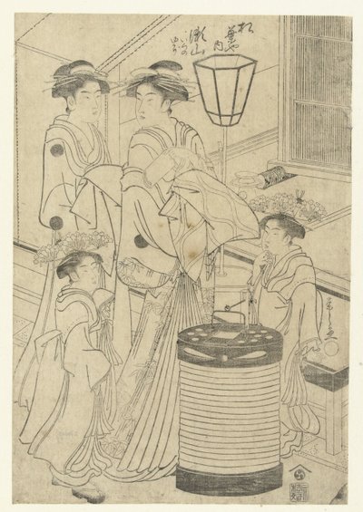 Courtisane Seyama de la maison Matsubaya - Hosoda Eishi