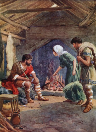 Alfred le Grand dans la chaumière du vacher - Howard Davie