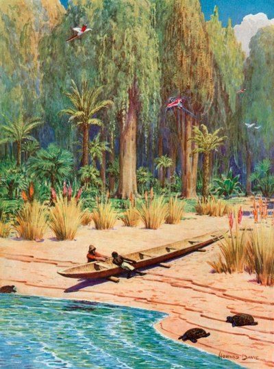 Illustration pour Robinson Crusoé - Howard Davie