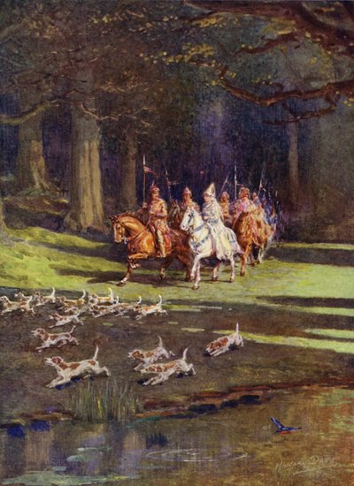 Toute la compagnie se mit en route pour la forêt - Howard Davie