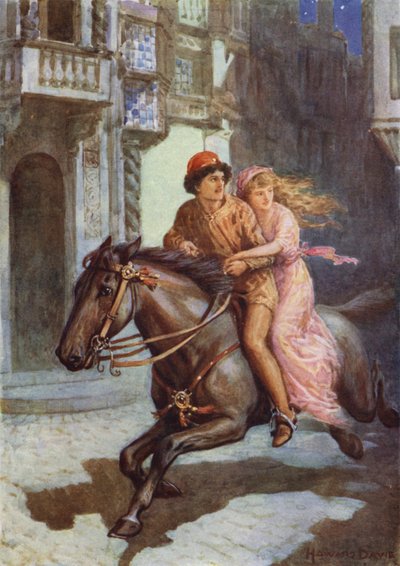 Ils partirent rapidement de "Viola" (lithographie en couleur) - Howard Davie