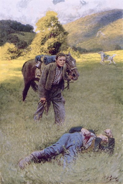 Un duel solitaire au milieu d