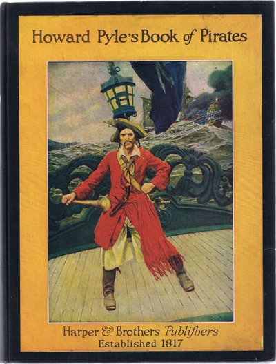 Conception de la couverture avant, du livre des pirates de Howard Pyle publié par Harper & Bros, 1921 - Howard Pyle