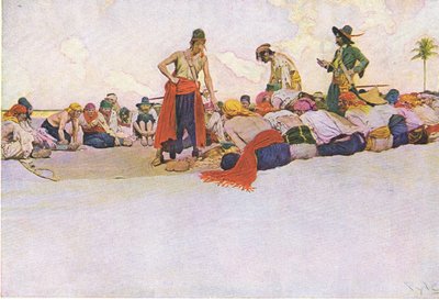 Ainsi le trésor fut partagé, de Howard Pyles Book of Pirates publié par Harper & Bros, 1921 - Howard Pyle