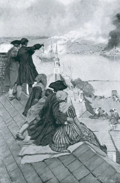 Regarder le Combat à Bunker Hill, illustration de 