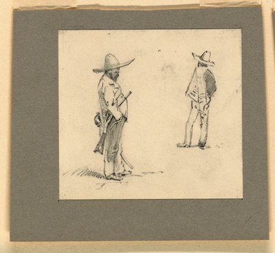 Deux Mexicains debout - Howard Russell Butler