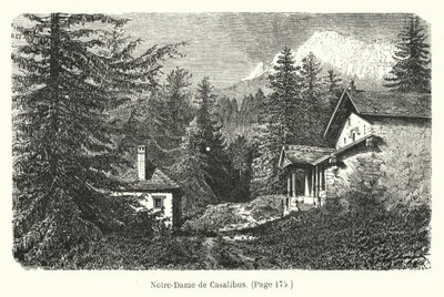 Illustration pour Les Deux Robinsons de la Grande-Chartreuse (gravure) - Hubert Clerget