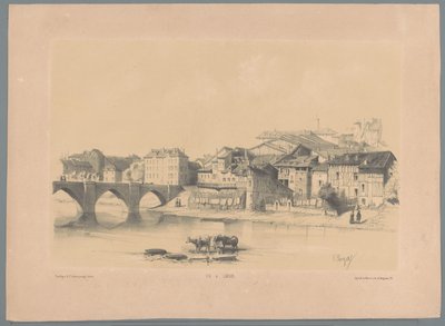 Zicht op Limoges aan de Vienne - Hubert Clerget