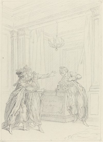 Calmine, quel objet vient effrayer ma vue? - Hubert Francois Gravelot