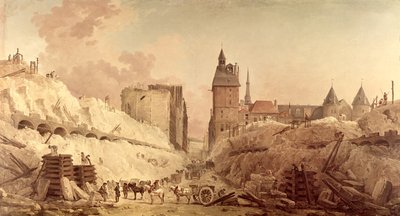 Démolition des maisons sur le Pont au Change en 1788 - Hubert Robert