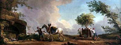 Jardiniers transportant un oranger - Hubert Robert