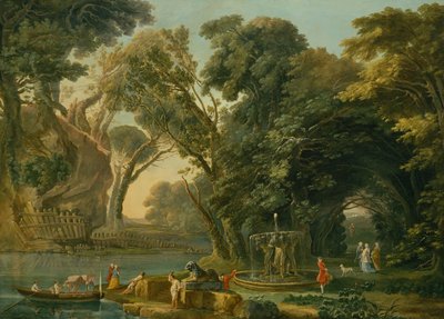 Caprice italien avec un débarquement - Hubert Robert