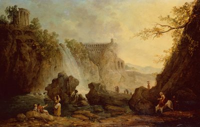 Paysage avec cascade - Hubert Robert