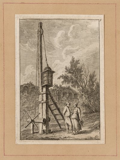 Planche Neuf de Soirées à Rome - Hubert Robert