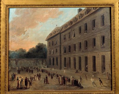 Récréation des prisonniers à Saint-Lazare: la partie de ballon - Hubert Robert