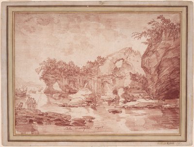 Ruines au bord de la mer près de Naples : la « Scola di Virgilio » - Hubert Robert