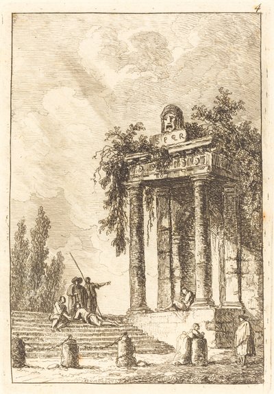 Marches vers les quatre repères - Hubert Robert