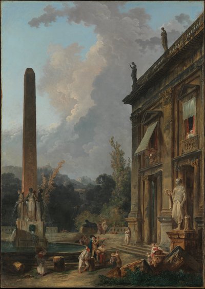 Ménestrels errants - Hubert Robert