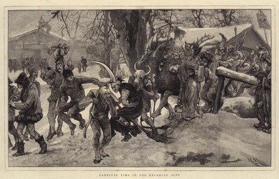 Le Carnaval dans les Alpes Bavaroises - Hubert von Herkomer