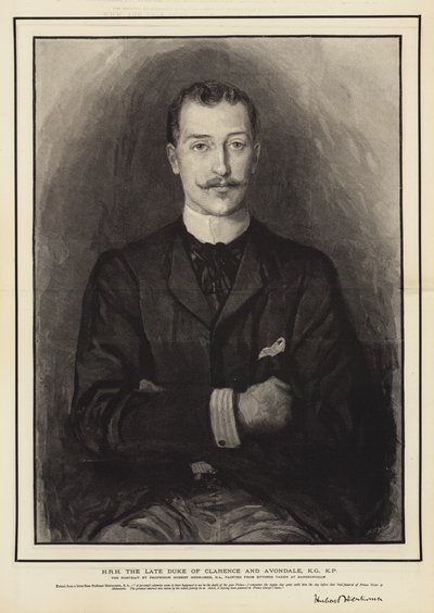 SAR feu le duc de Clarence et Avondale, KG, KP - Hubert von Herkomer