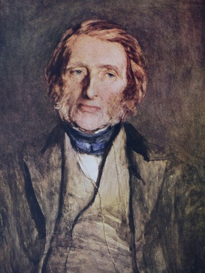 Portrait de John Ruskin - Hubert von Herkomer