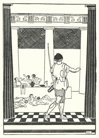 Ulysse tuant les prétendants de Pénélope - Hugh Chesterman