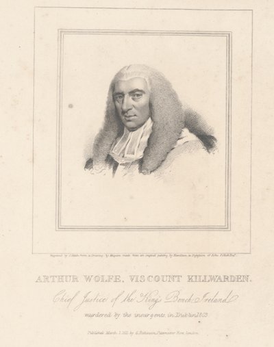 Arthur Wolfe, vicomte Killwarden, gravé par G. Robinson - Hugh Douglas Hamilton