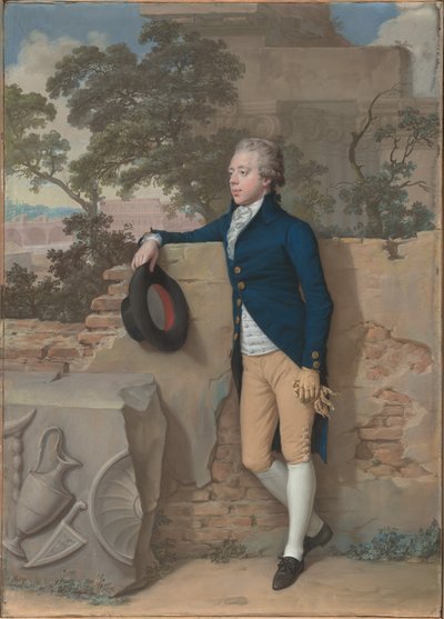Frederick North, plus tard cinquième comte de Guilford, à Rome - Hugh Douglas Hamilton